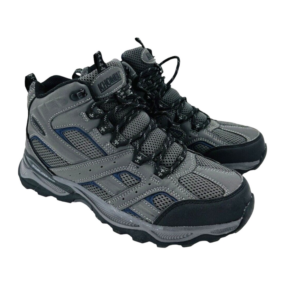 Men’s KHOMBU Luke Hikers 11 Shoe Boots Gray Memory Foam Durable Outsole NWT - Picture 2 of 8